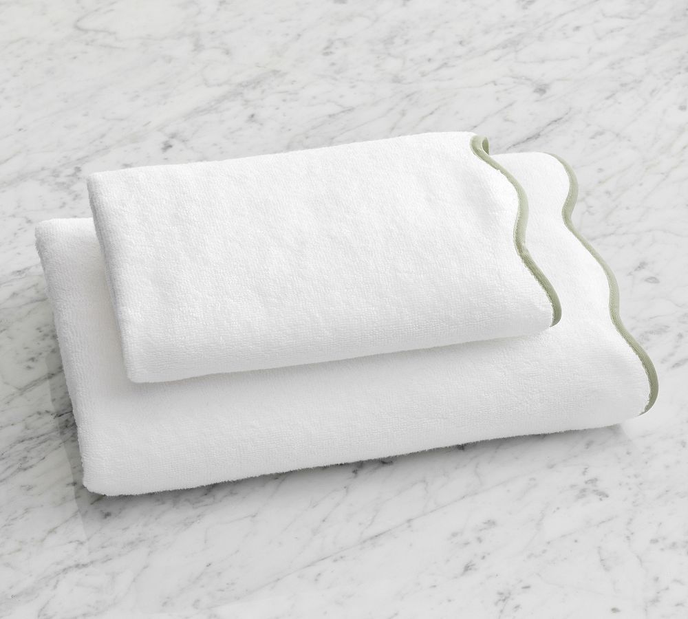 Julia Berolzheimer Lucy Scalloped Towel | Pottery Barn (US)