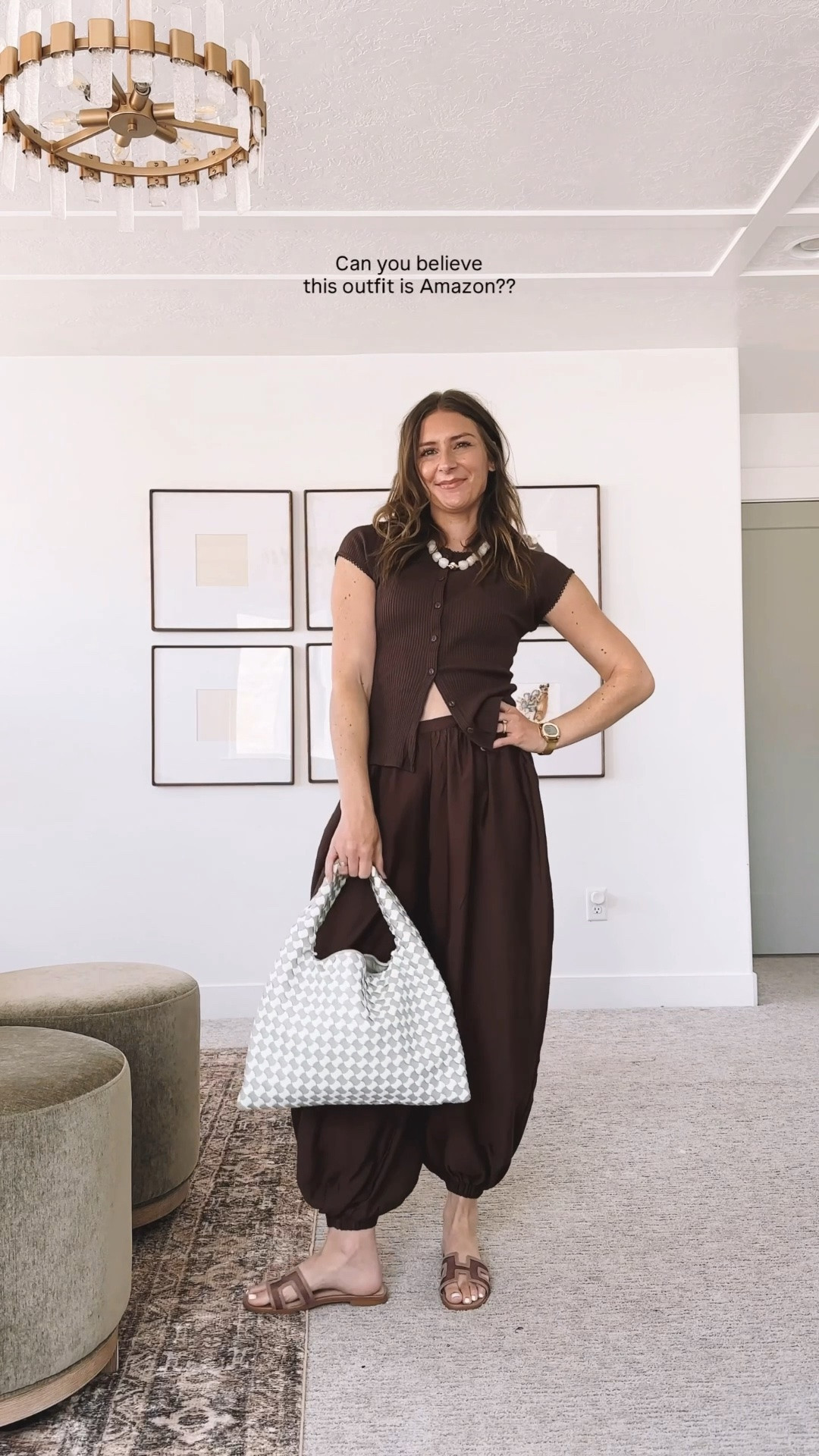 Can you believe this whole outfit is Amazon? This brown matching set is giving designer energy for a fraction of the price. The button-down top with the jogger pant is the easiest combo to throw on and look completely put together. Everything is linked below, tap to shop.​​​​​​​​​​​​​​​​

Vivrelle code JENN100 so you can borrow designer bags for a month for FREE!

#LTKmomlife #LTKootd #LTKgrwm