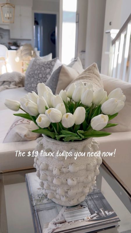 Must have Amazon spring home decor!! These faux tulips are so realistic! Perfect for a living room refresh! 

#LTKfindsunder50 #LTKSeasonal #LTKhome