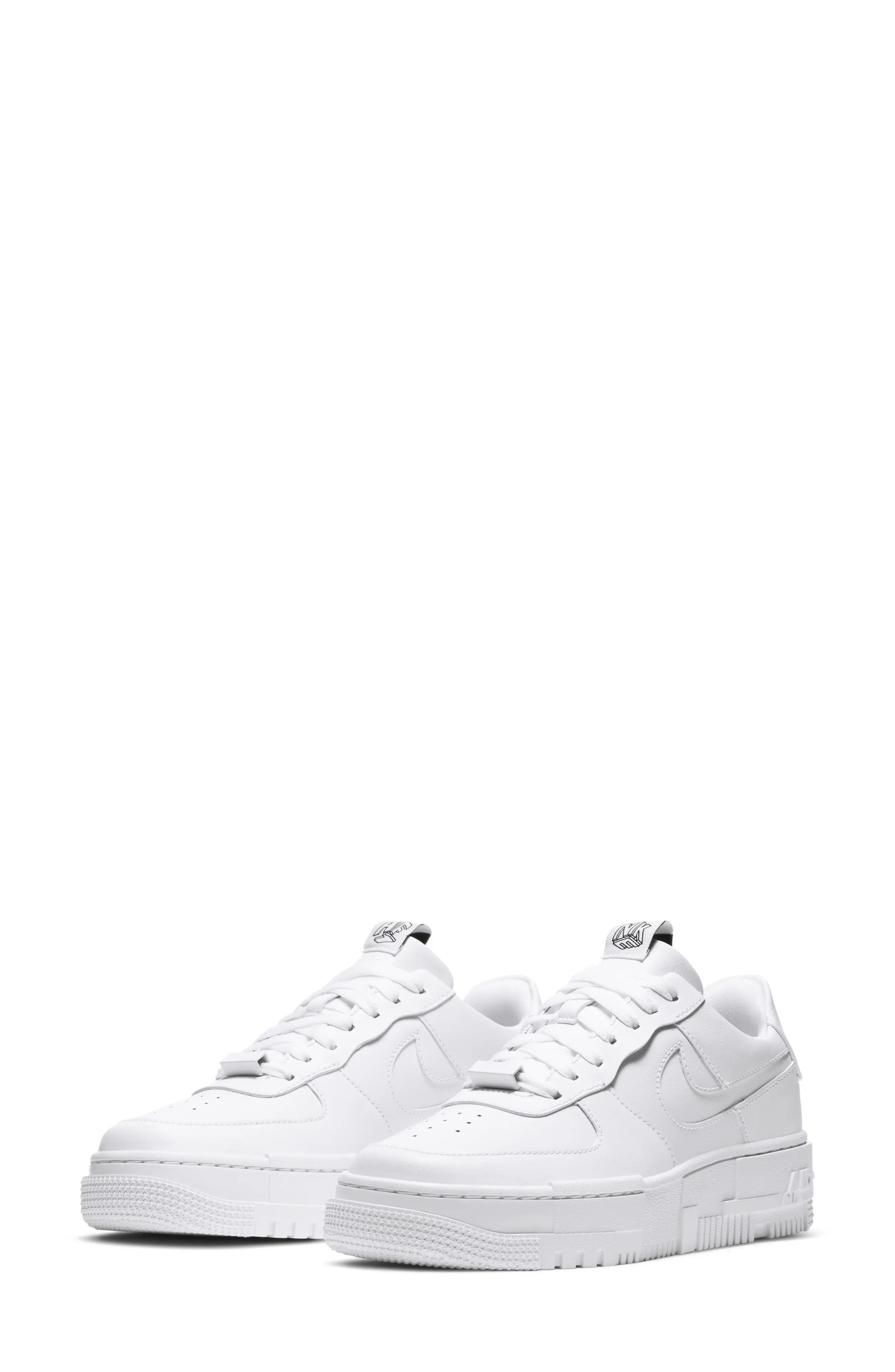 Nike Air Force 1 Pixel Sneaker in White/White/Black/Sail at Nordstrom, Size 7 | Nordstrom