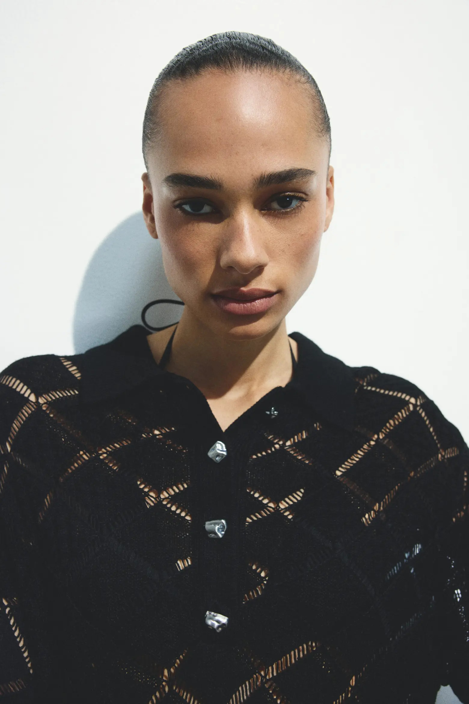 Crochet-look Polo Shirt (Women) | Nordstrom | Nordstrom