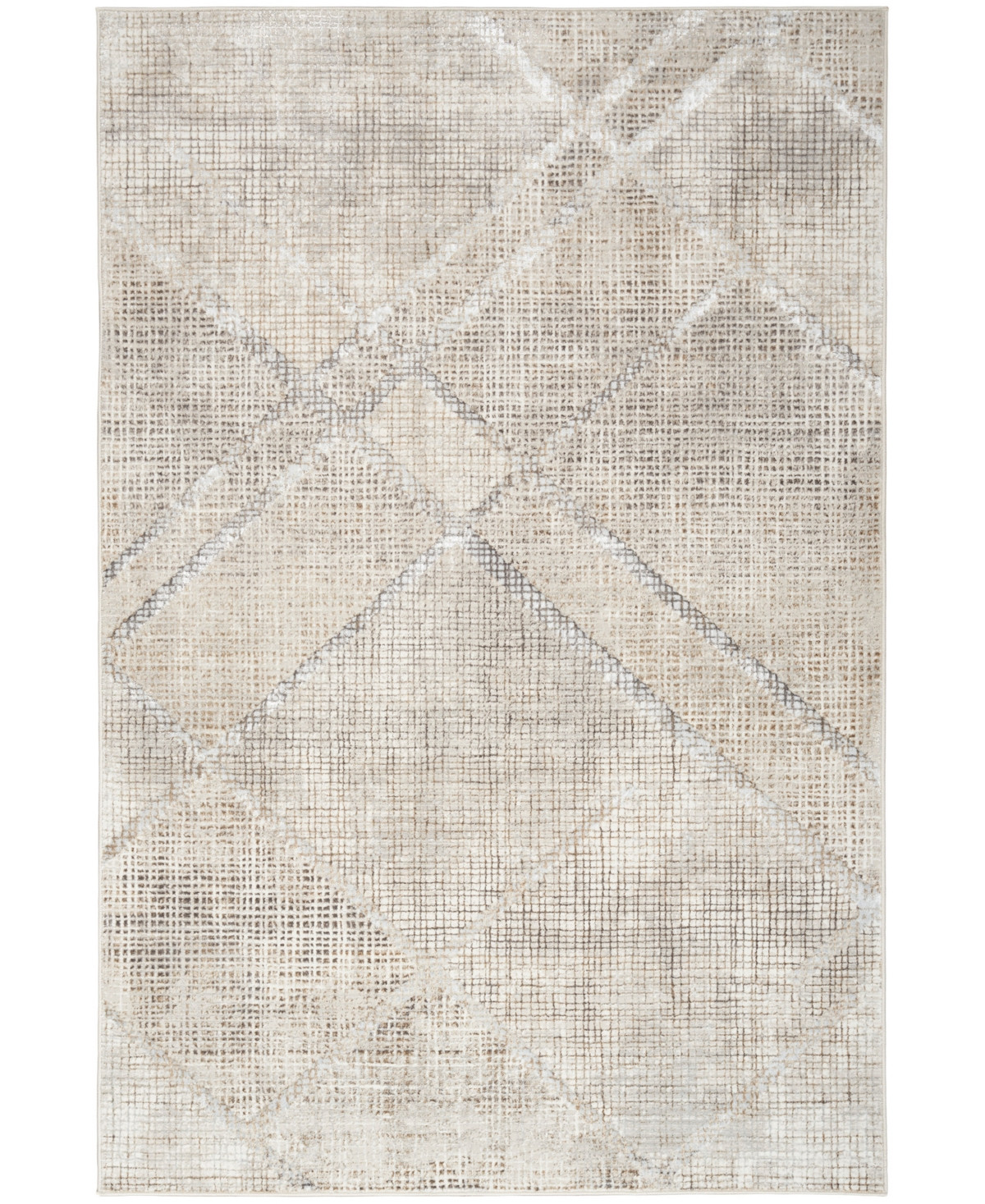 Inspire Me! Home Decor Iliana ILI03 7'10"x9'10" Area Rug - Gray | Macy's