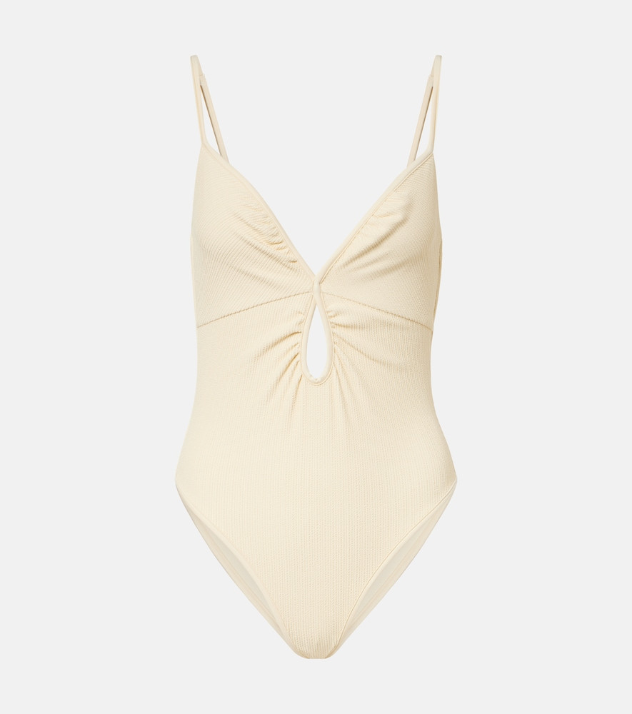 Johanna Ortiz Cutout gathered swimsuit | Mytheresa (US/CA)