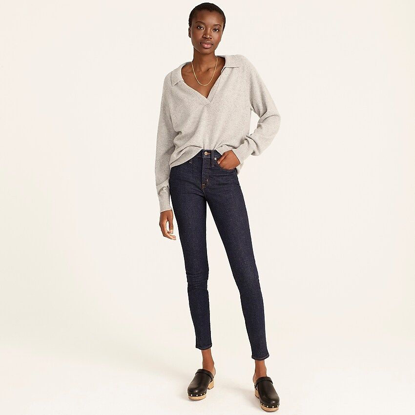 9" high-rise toothpick jean in Classic Rinse wash | J.Crew US