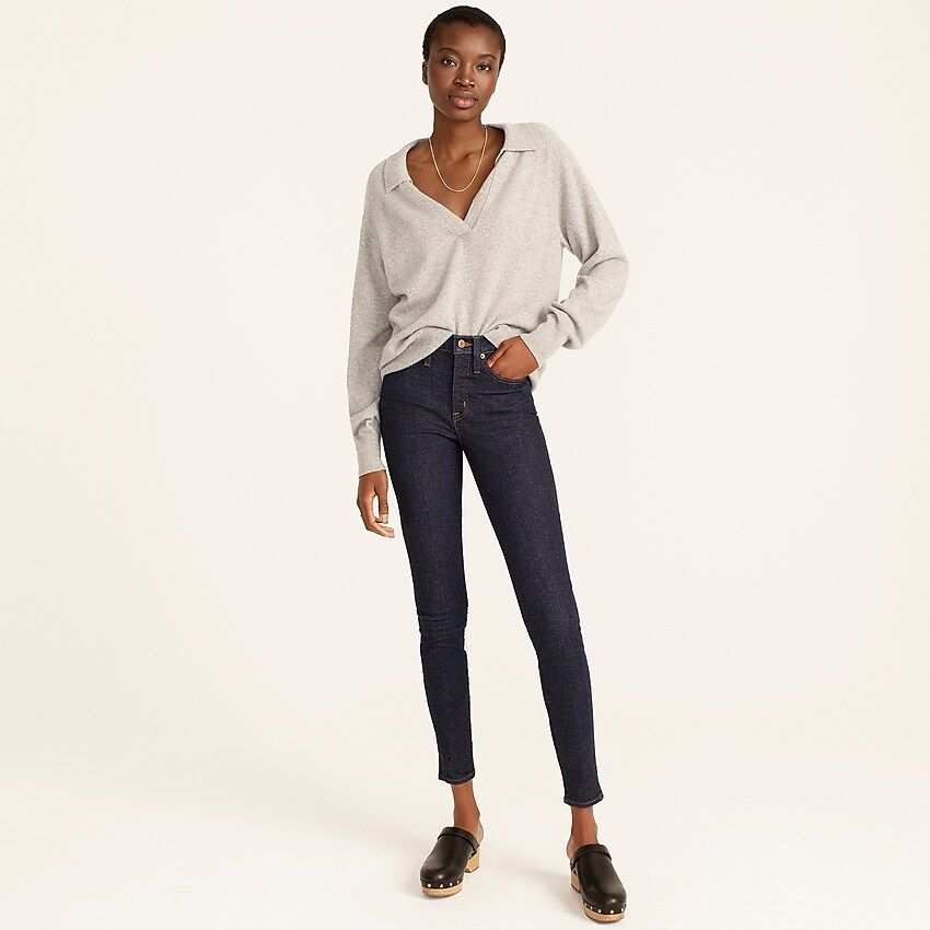 9" mid-rise toothpick jean in Classic Rinse wash | J.Crew US