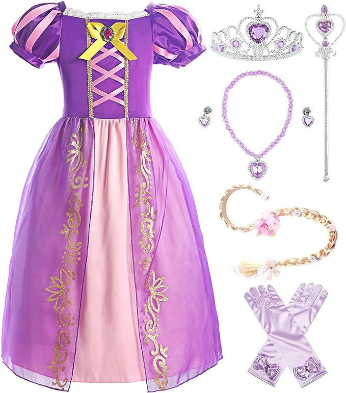 ReliBeauty Girls Dress Puff Sleeve Princess Costume | Amazon (US)