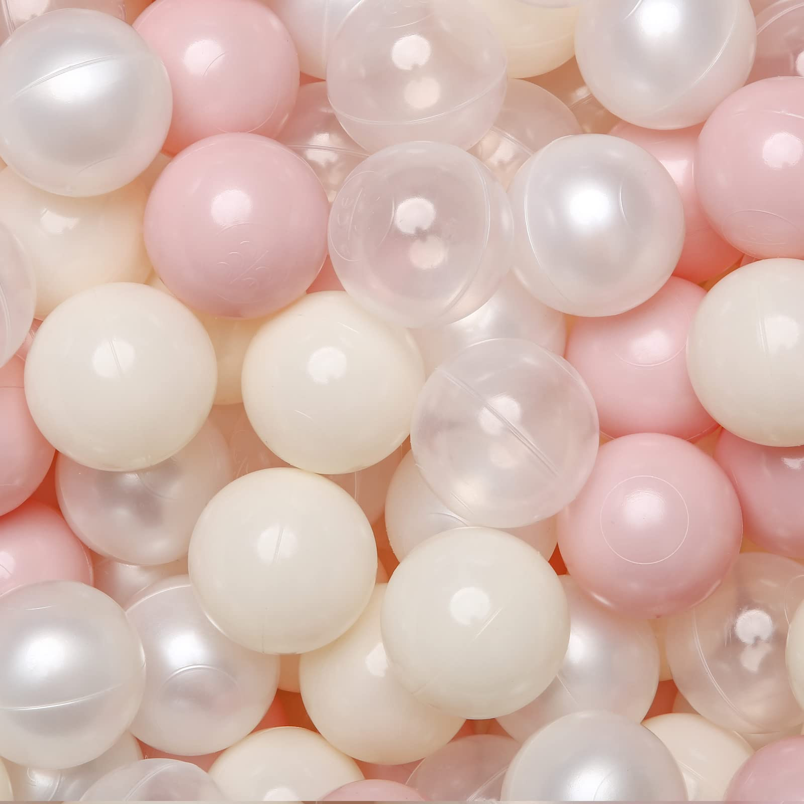 TRENDPLAY Plastic Balls for Ball Pits 2.2 Inch, Pack of 50 100 200 500 Hollow Balls, Perfect for ... | Amazon (US)