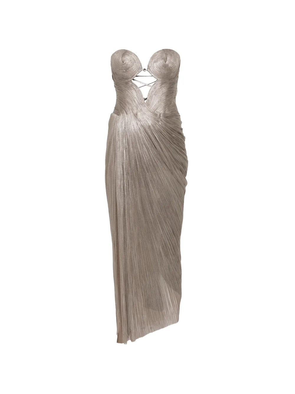 Maria Lucia Hohan cut-out lace-up maxi dress - Brown | Farfetch Global