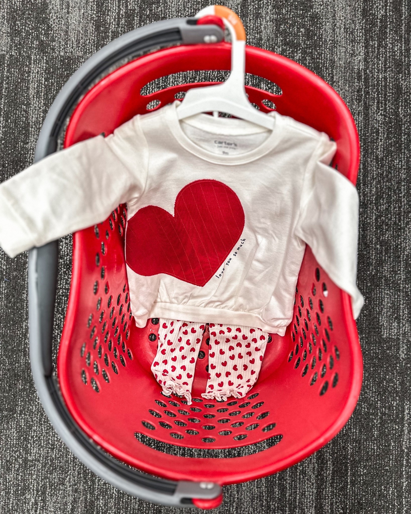 Spotted: an adorable Valentine’s Day, 2-piece outfit set from Carter's Just One You at Target. 

I love this V-Day set! The heart print pants are adorable with lettuce trim at the ankle. 

They pair perfectly with her heart graphic pullover sweatshirt.

#ValentinesDay #Baby #BabyValentinesDay #BabyGirl

#LTKKids #LTKSeasonal