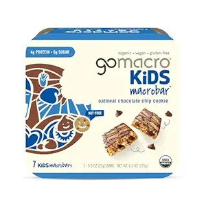 GoMacro Kids MacroBar Organic Vegan Snack Bars - Oatmeal Chocolate Chip Cookie (0.90 Ounce Bars, ... | Amazon (US)