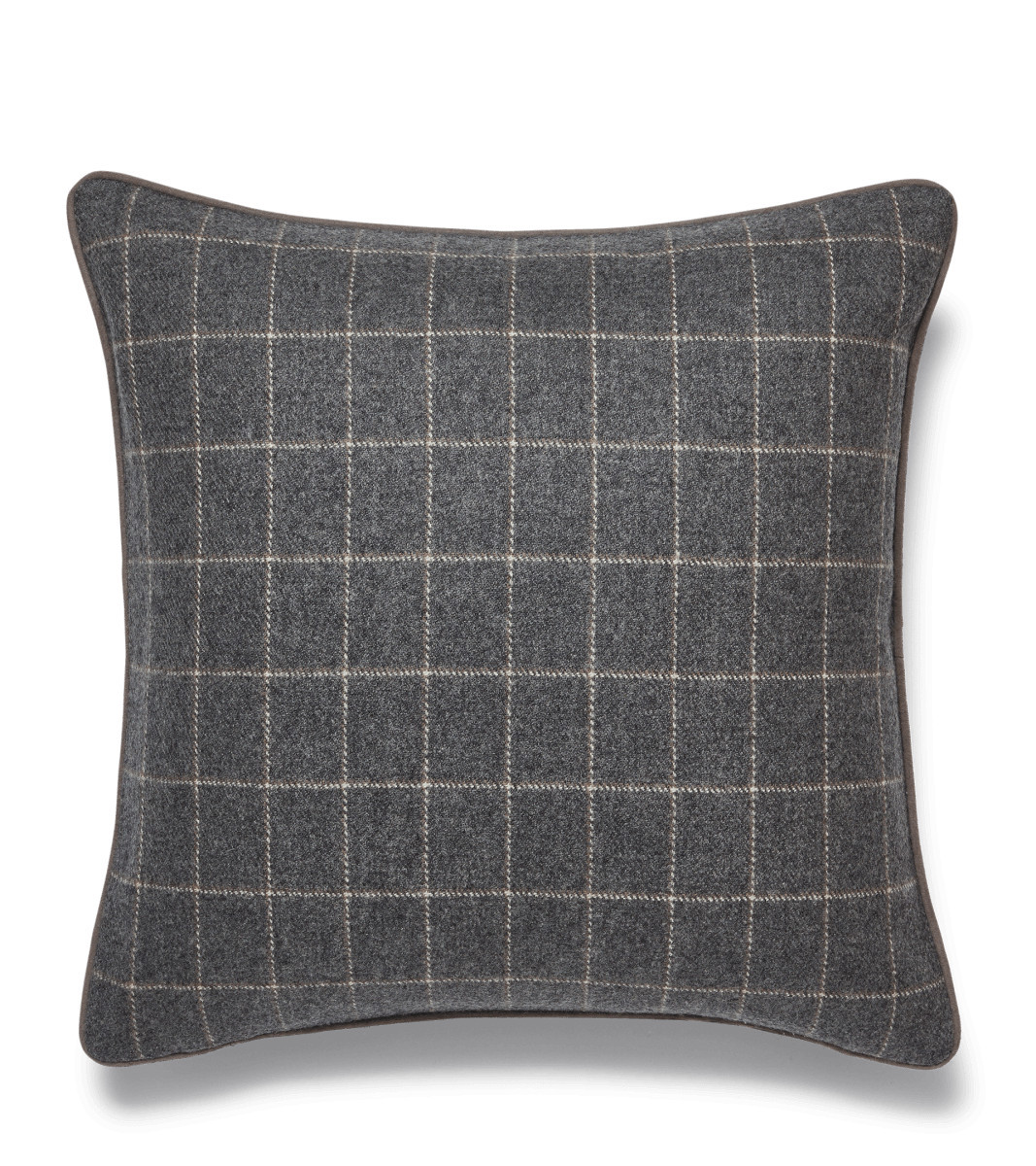 Clyde Cushion Cover - Charcoal | OKA UK