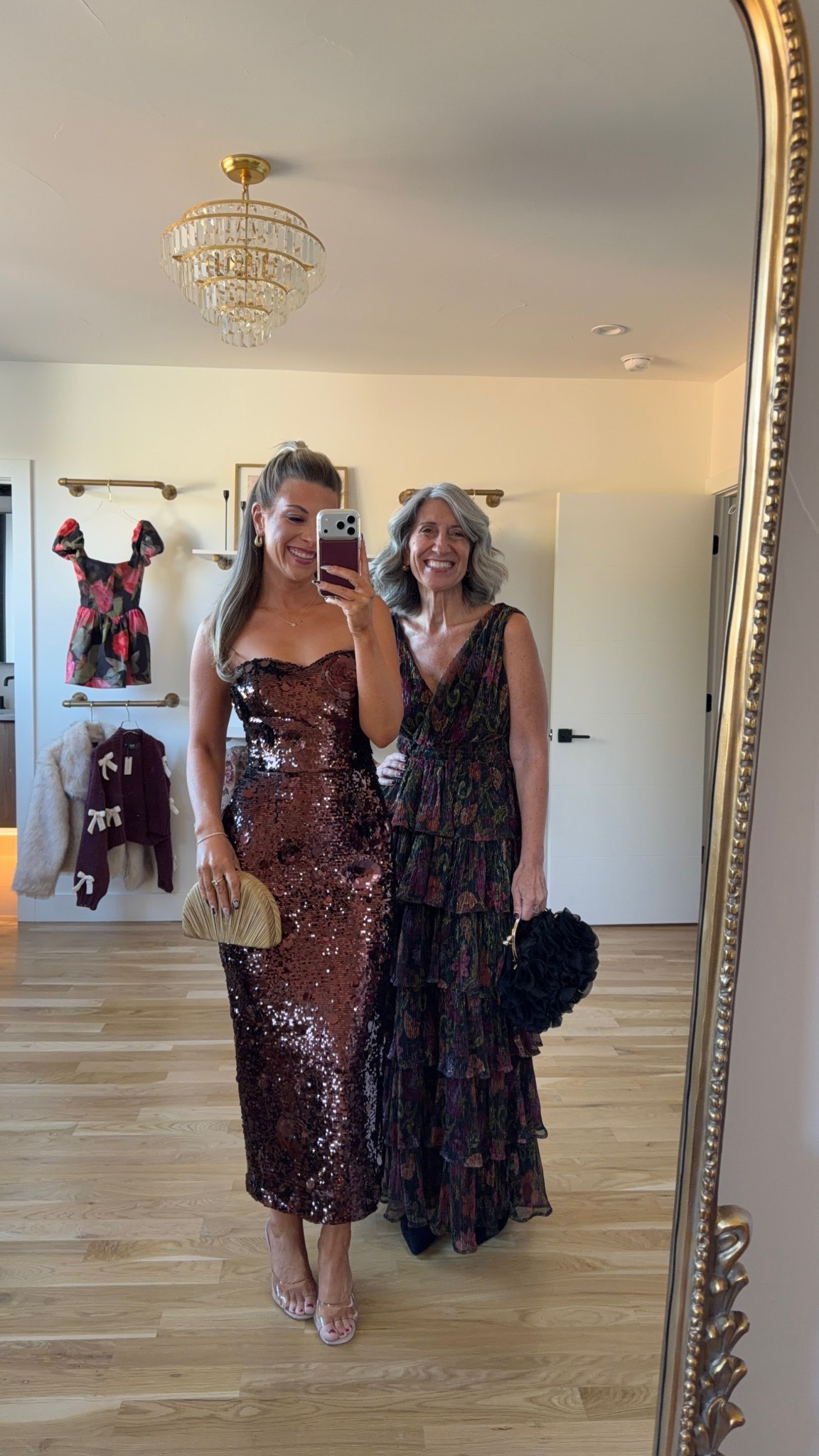 Mom and me wedding guest dresses black tie formal event dresses

Vici code: emerson30

Wearing my usual small/2
Mom wears a medium/6

Wedding guest
Formal event
Black tie
Special occasion
Mother of the bride
Sequin brown 
Floral ruffles


#LTKParties #LTKHoliday #LTKWedding