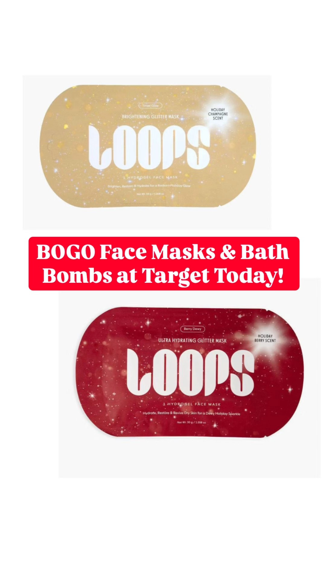 BOGO Today Only 🎯 
… face masks and bath bombs at Target, perfect for stocking stuffers!



#LTKSeasonal #LTKGiftGuide #LTKHoliday