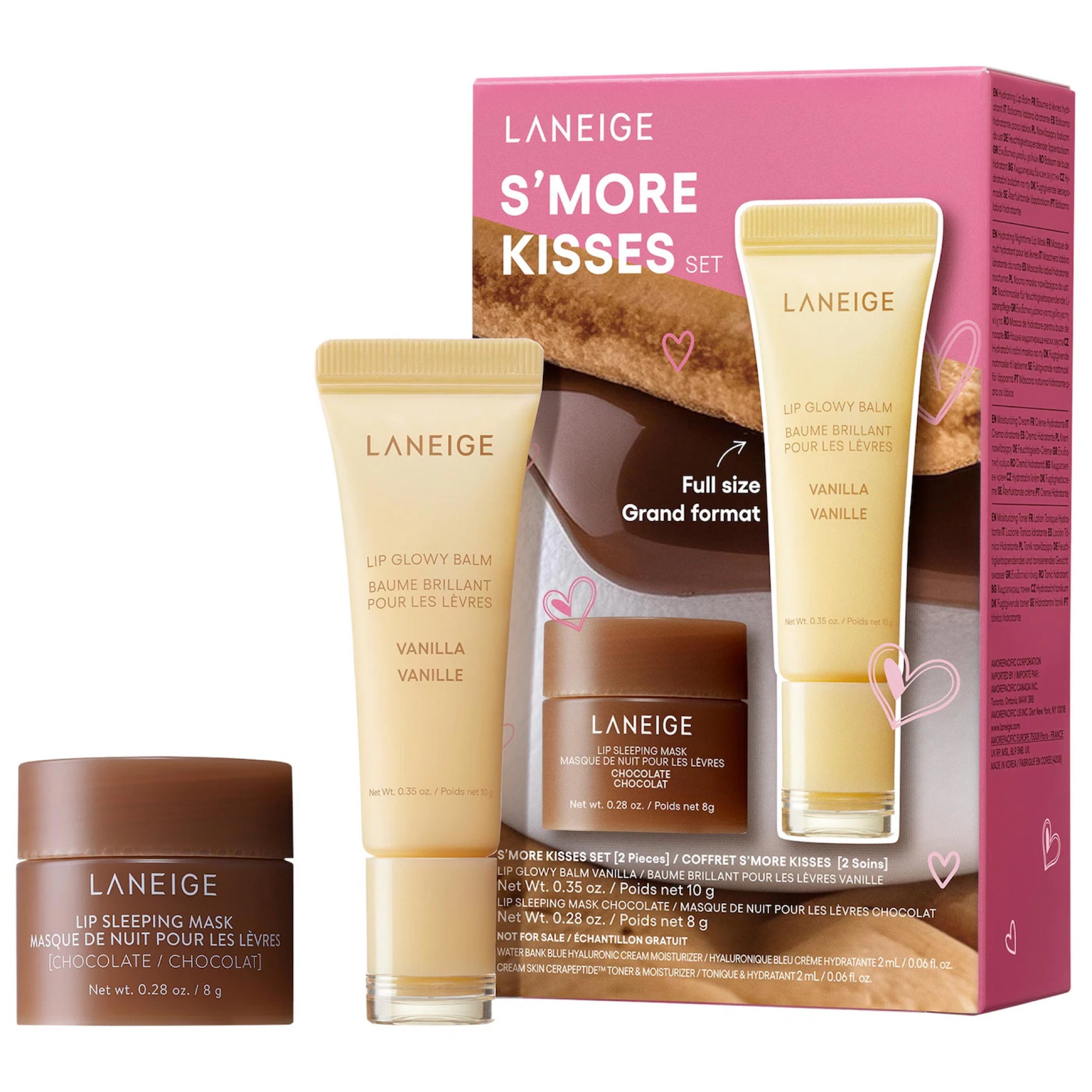 🌟LANEIGE S’MORE KISSES SET🌟

Ecco il nuovo e golosissimo set di @laneige_eu composto da due gustosissimi prodotti per le labbra:
- Vanilla Lip Glowy Lightweight Hydration Balm;
- Chocolate Sleeping Mask. 

Il prezzo sarà di circa 27 euro. Vi piace questo set?🛍
#laneige #laneigeeu #laneigeskincare #skincare #lipsleepingmask #laneigelipmask 