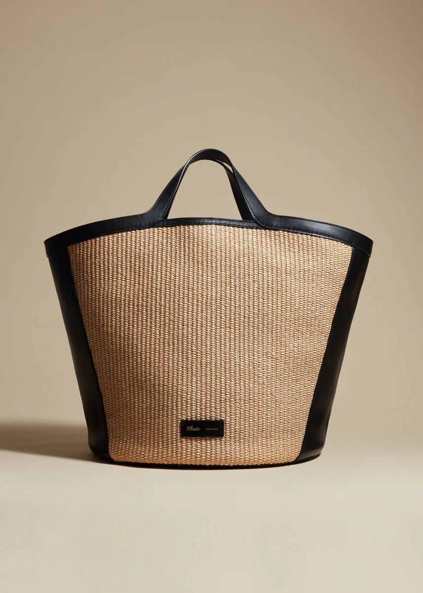 The Nora Tote in Natural Raffia | Khaite