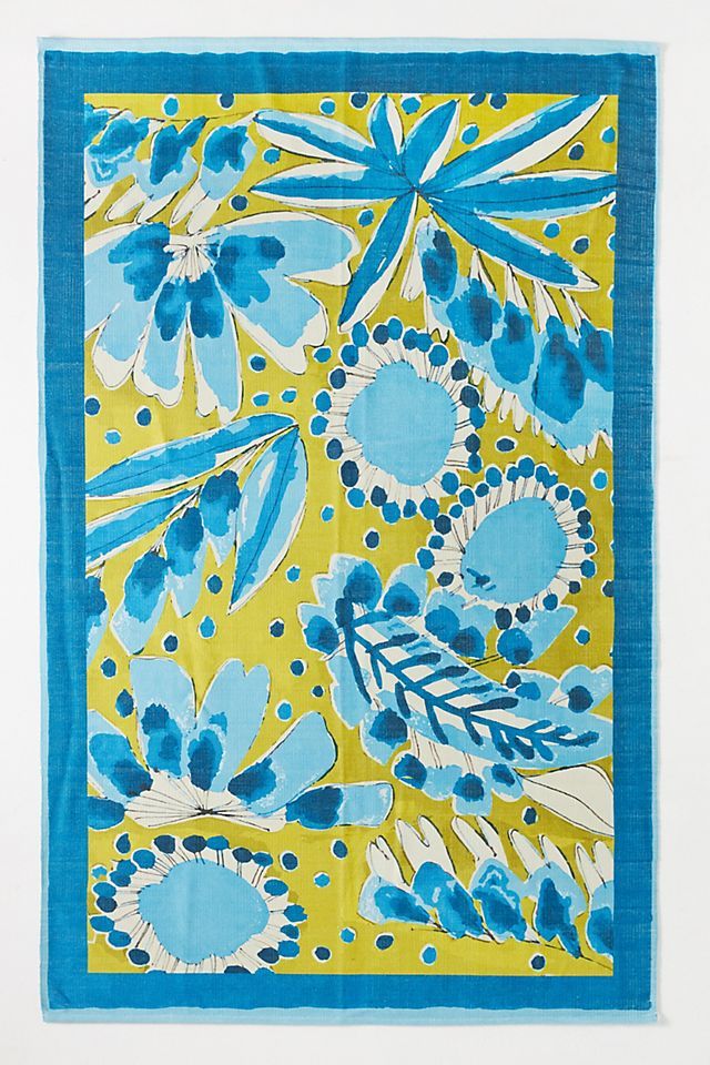 Vera for Anthropologie Handwoven Periwinkle Rug | Anthropologie (US)