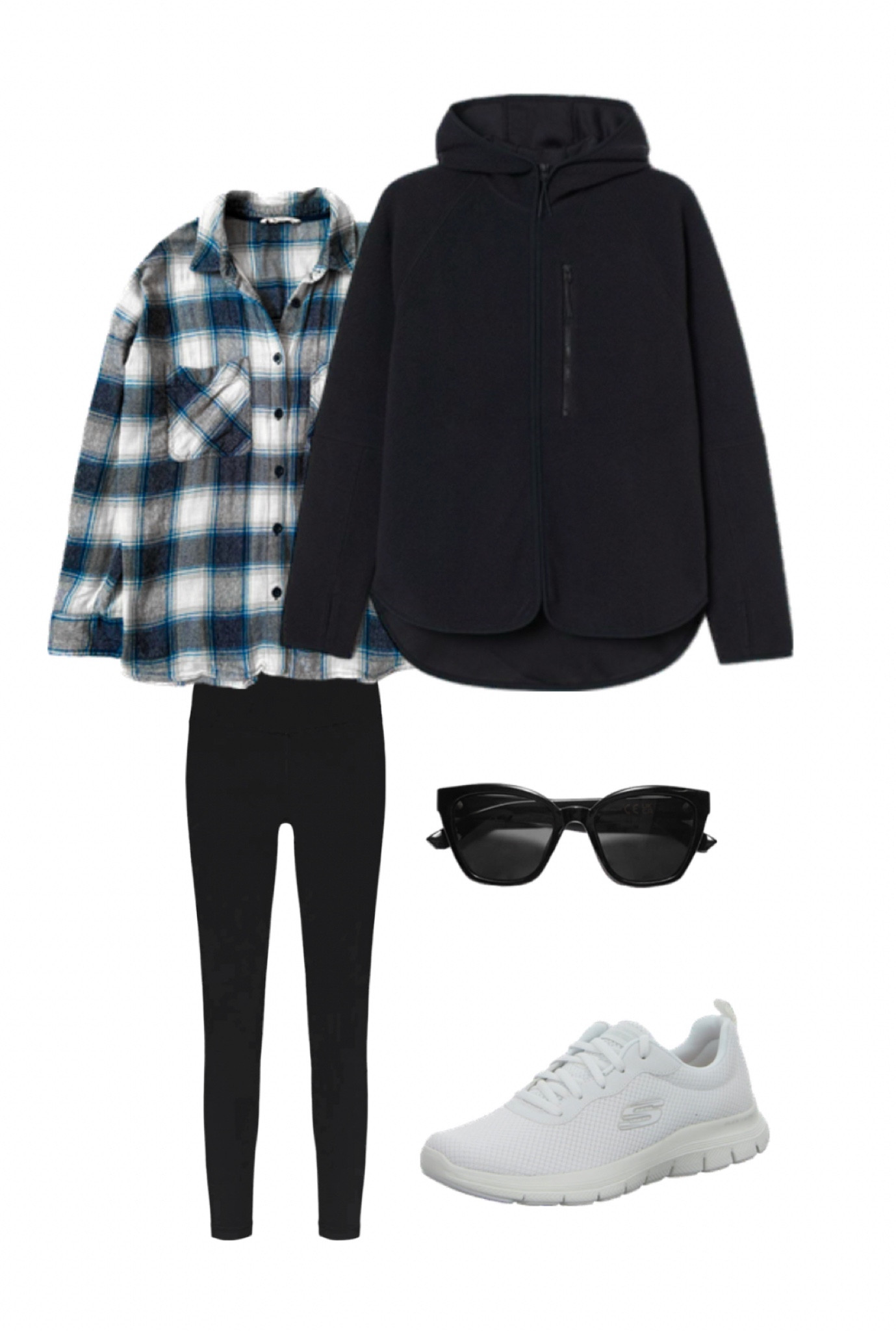 October simple mum outfit. Checked shirt, black lululemon leggings, black Teddy coat 

#LTKuk #LTKautumn #LTKeurope