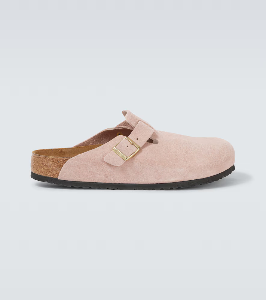 Birkenstock Boston Leve suede clogs | Mytheresa (US/CA)