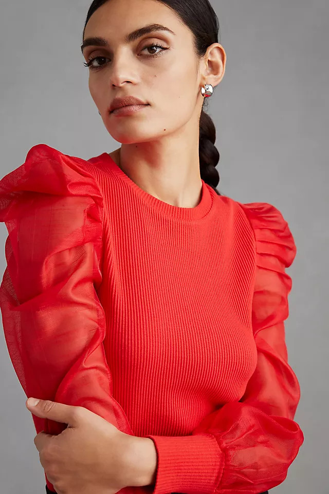 DOLAN Puff-Sleeve Top | Anthropologie (US)