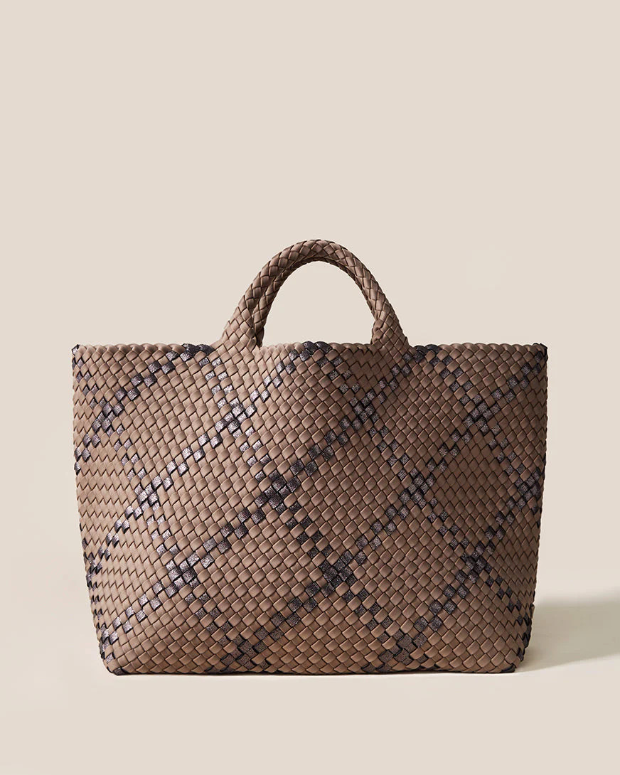 St. Barths Large Tote Plaid | Naghedi