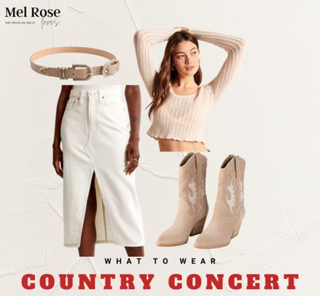 Outfit idea for a country concert

Top and skirt are 20% off this weekend at Abercrombie!



#LTKstyletip #LTKFind #LTKunder100