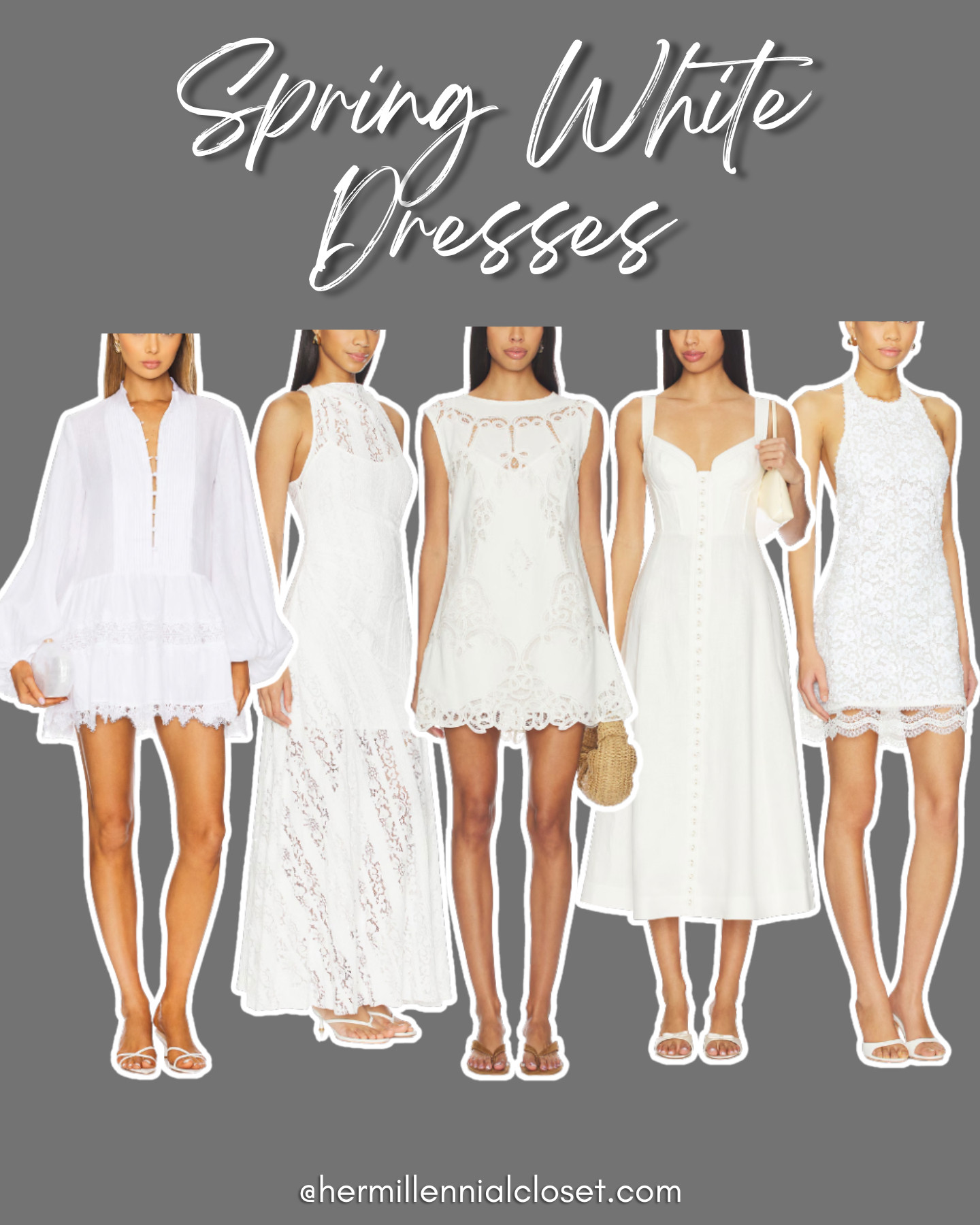 Clean, fresh, and effortlessly elegant, spring white dresses are perfect for the season with light fabrics, airy silhouettes, and timeless charm. Ideal for brunch, vacations, and sun-filled days. 

 #LTKootd #LTKSeasonal