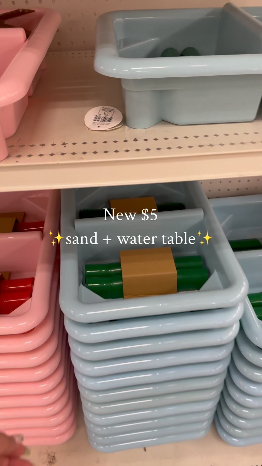 New $5 sand + water table available in the target dollar spot section.✨