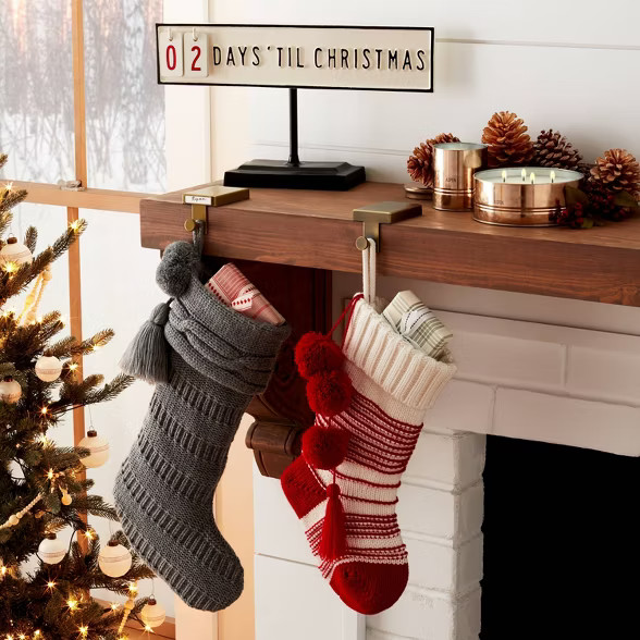 Nameplate Stocking Holder Antique Brass - Hearth & Hand™ with Magnolia | Target