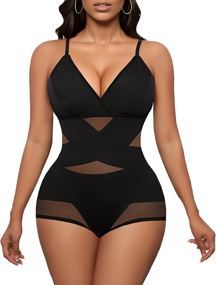 Avidlove Shapewear Bodysuit for Women Body Shaper Tummy Control Shapewear Plus Size Body Suits wi... | Amazon (US)
