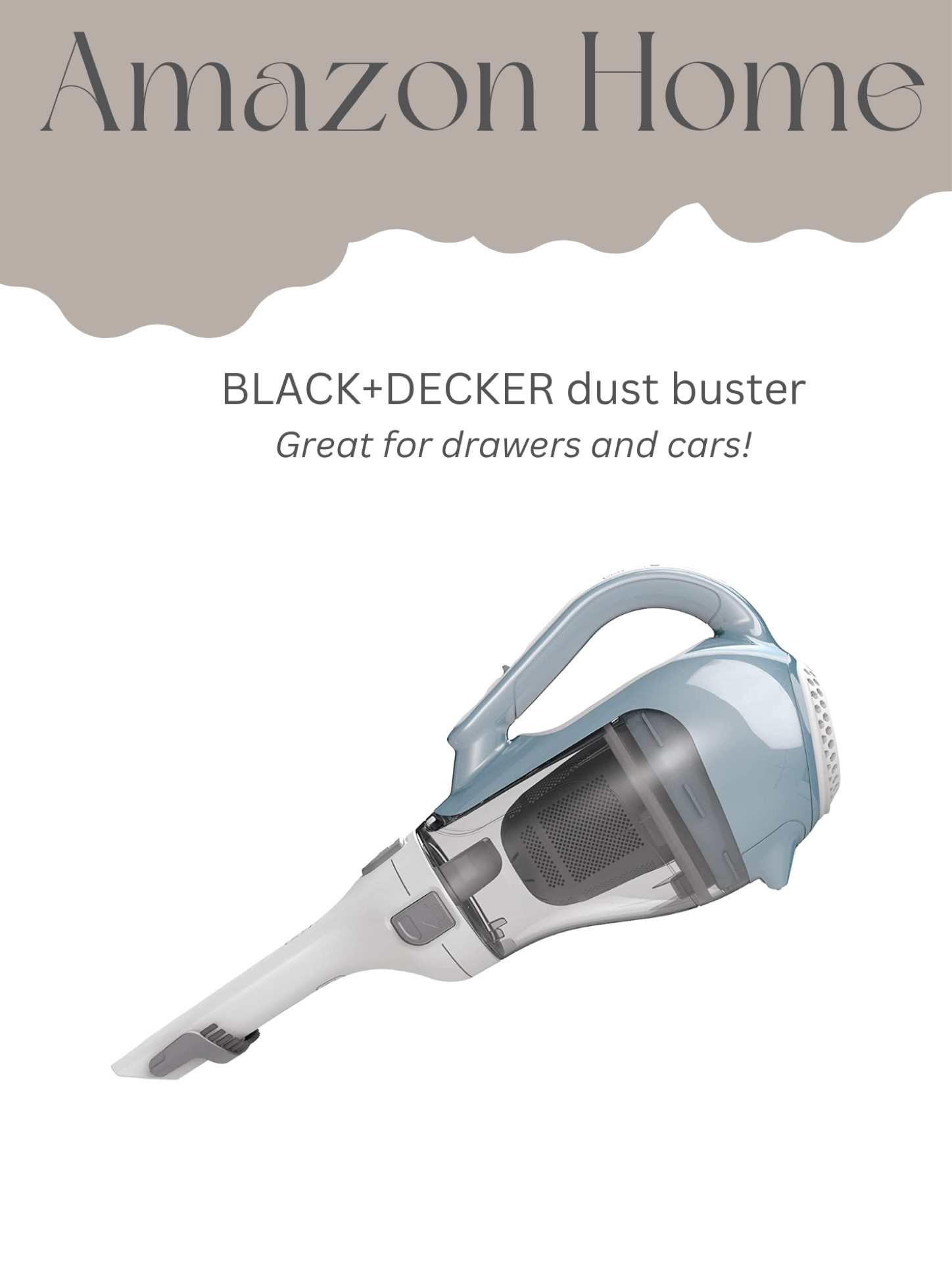 Great hand held portable vacuum to get those small spots like your cabinet drawers windowsills and your car.

#homecleaner, #cleaning, #portablevacuum