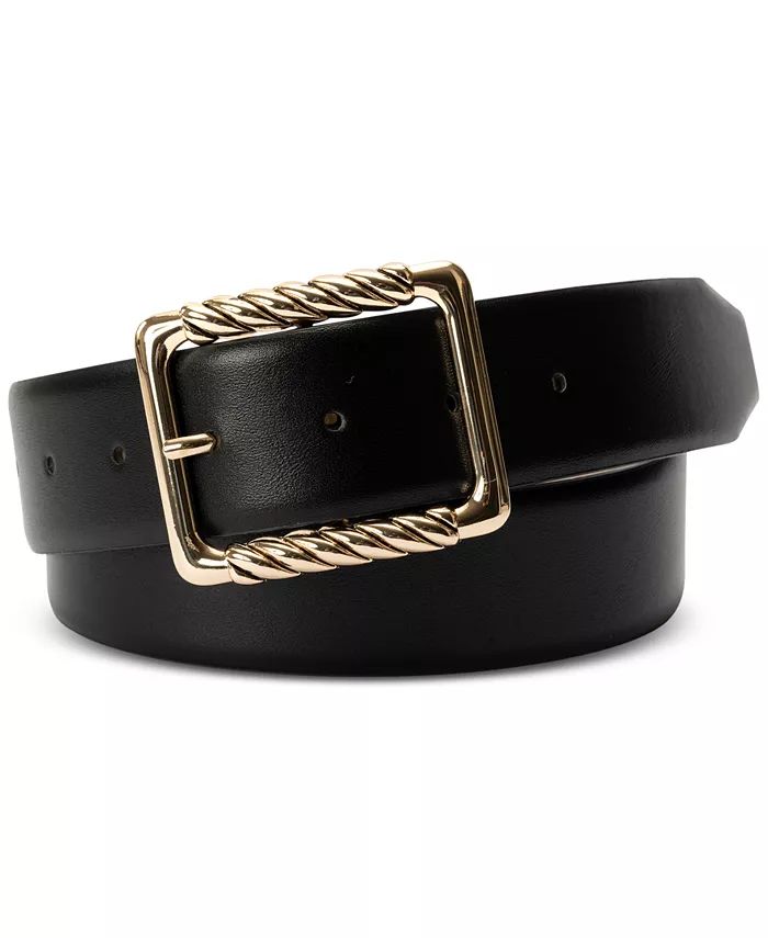 I.N.C. International Concepts Metal Wrapped Buckle Belt, Created for Macy's - Macy's | Macy's