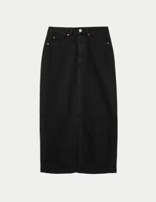 Denim Midi Skirt | M&S Collection | M&S | Marks & Spencer IE