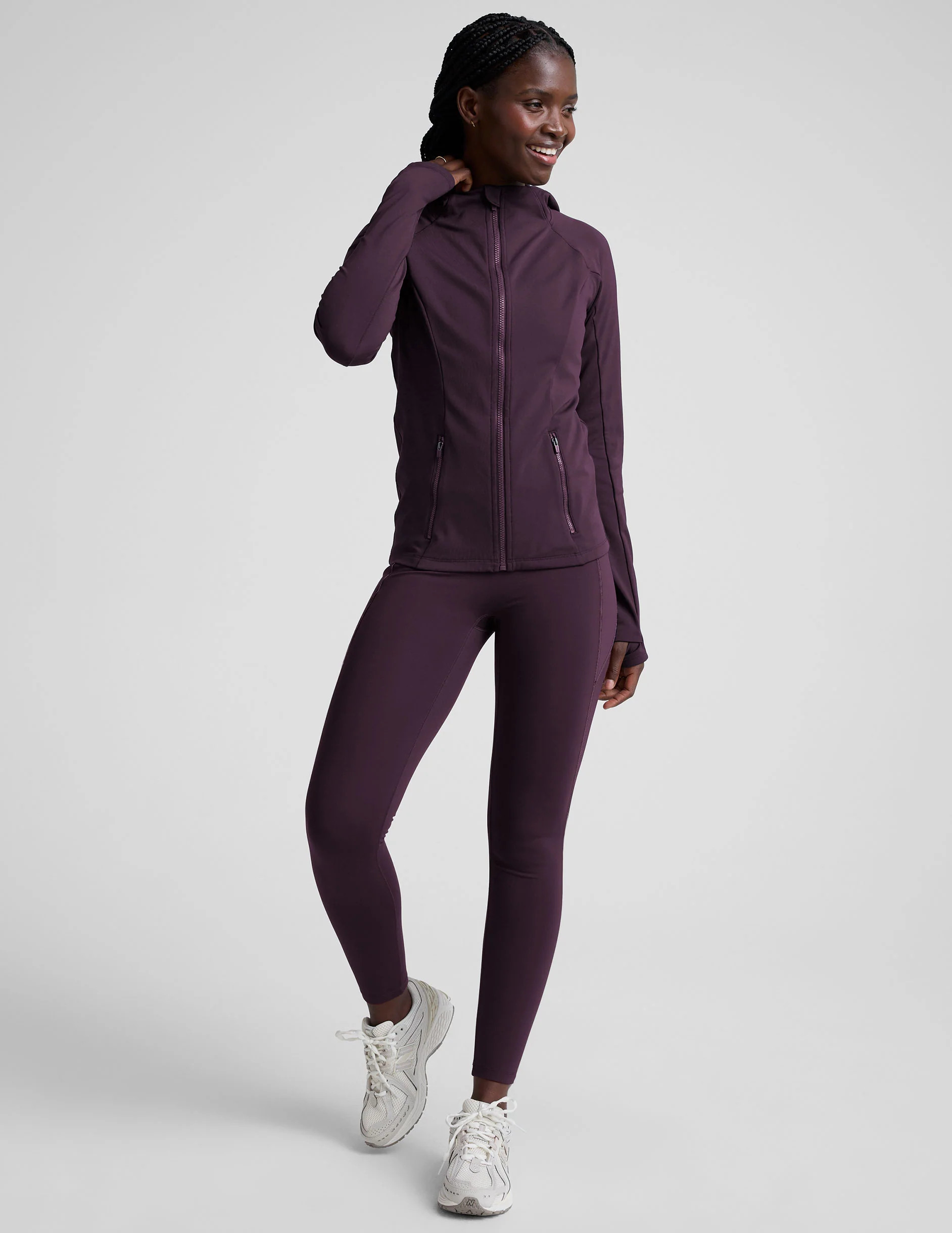 Pacer Fleece Full Zip Jacket | Beyond Yoga | Beyond Yoga