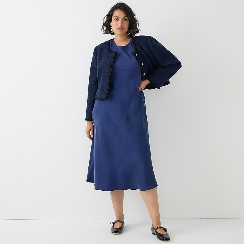 Cupro-blend midi T-shirt dress | J. Crew US