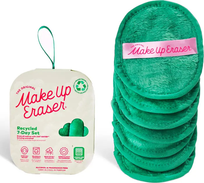 Recycled 7-Day MakeUp Eraser Set with Laundry Bag | Nordstrom