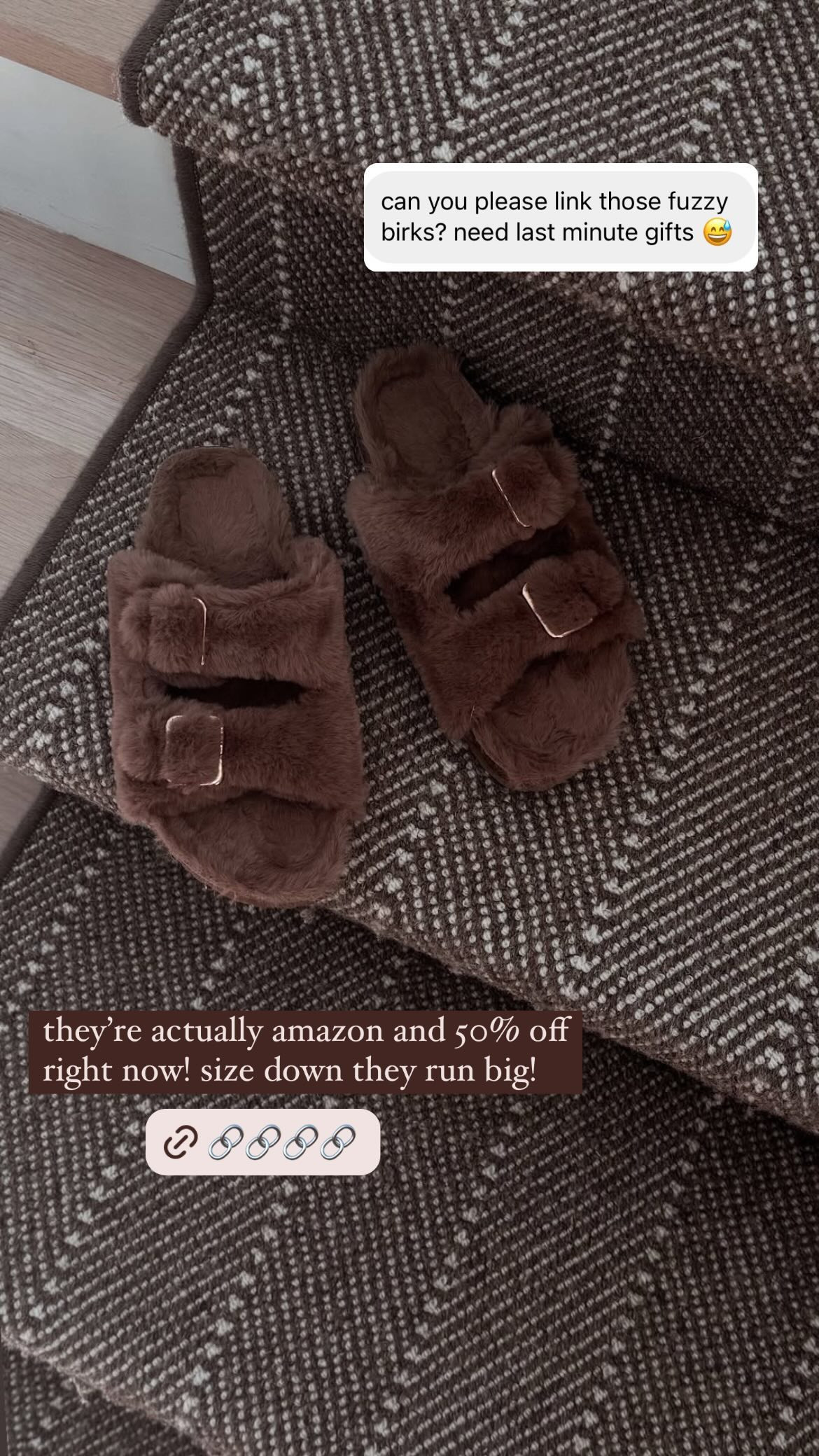 These fuzzy Amazon slides are 50% off right now! 

 #LTKStyleTip #LTKShoeCrush