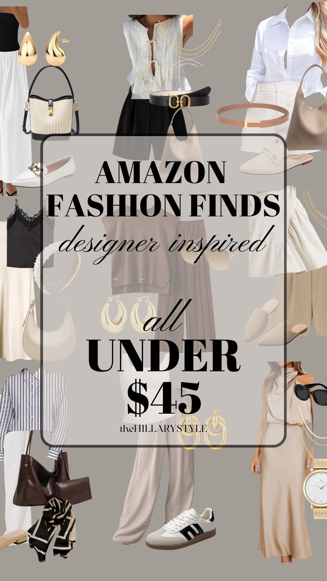 This Amazon edit is full of designer-inspired finds, all under $45. Classic shapes and elevated textures that look luxe without the splurge. 

#LTKFindsUnder50 #LTKOver40 #LTKStyleTip