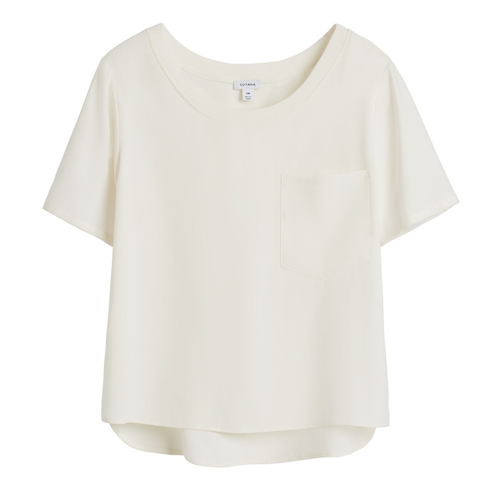 Washable Silk Pocket Tee | Cuyana
