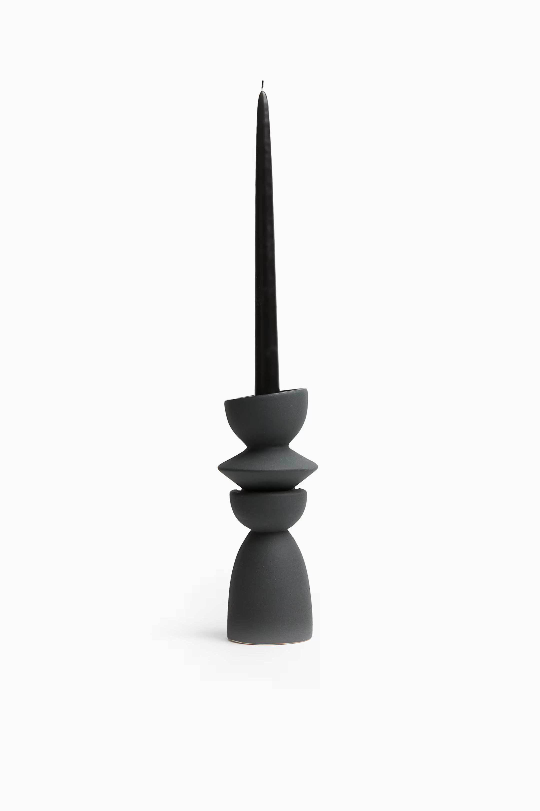 Stoneware candle holder | H&M (UK, MY, IN, SG, PH, TW, HK)