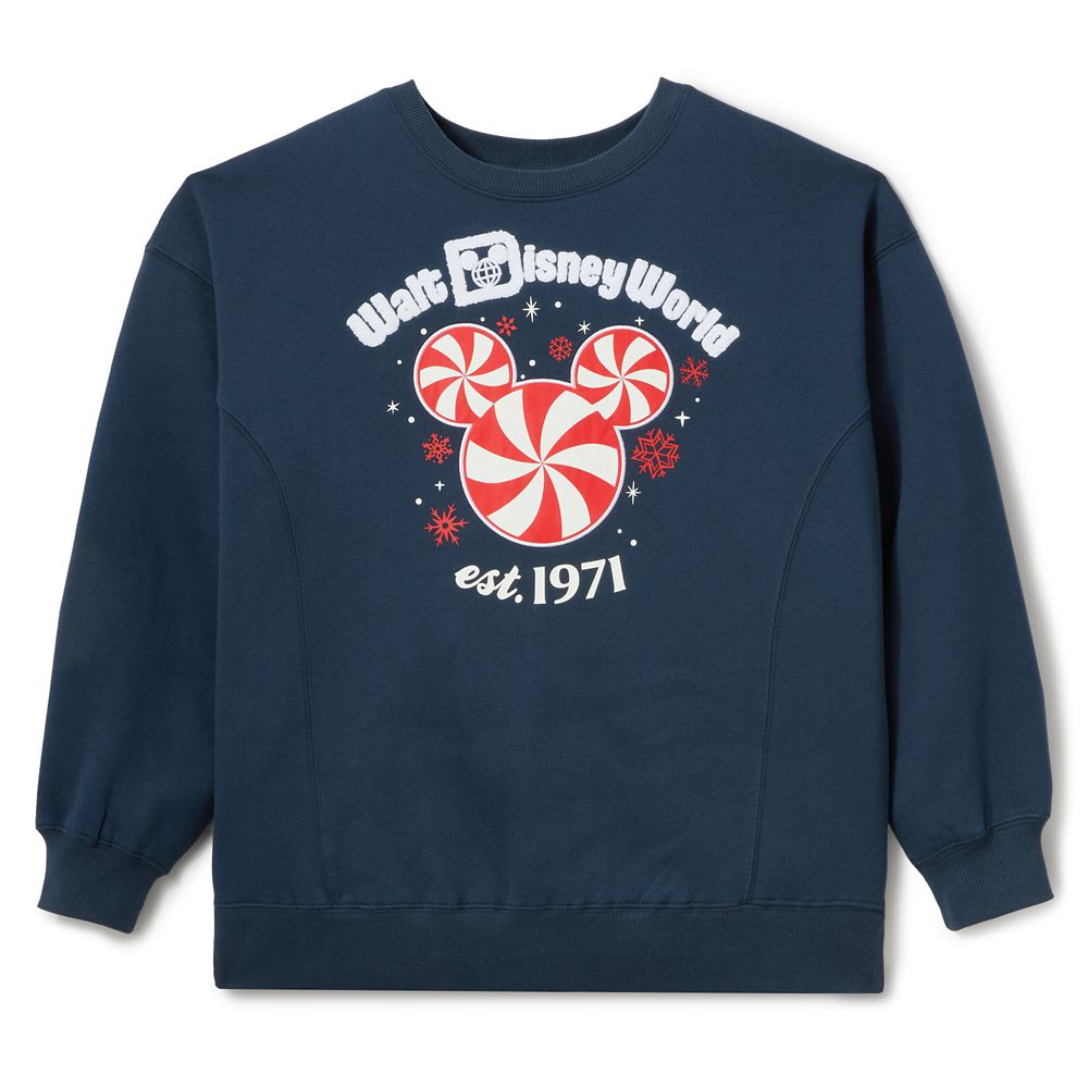 Mickey Mouse Icon Peppermint Swirl Holiday Pullover Sweatshirt – Walt Disney World | Disney Store