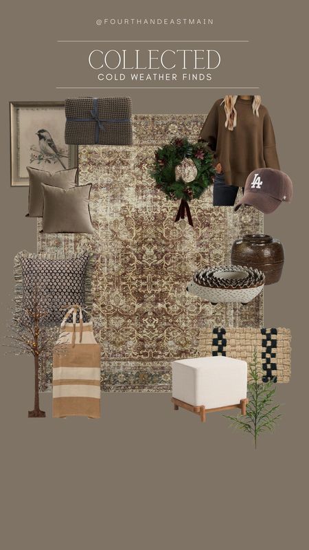 collected // cold weather finds 🌲🌲 

amber interiors 
amber interiors dupe
holiday finds
christmas finds
affordable pillows 
sweater 
hat 

#LTKhome #LTKHoliday