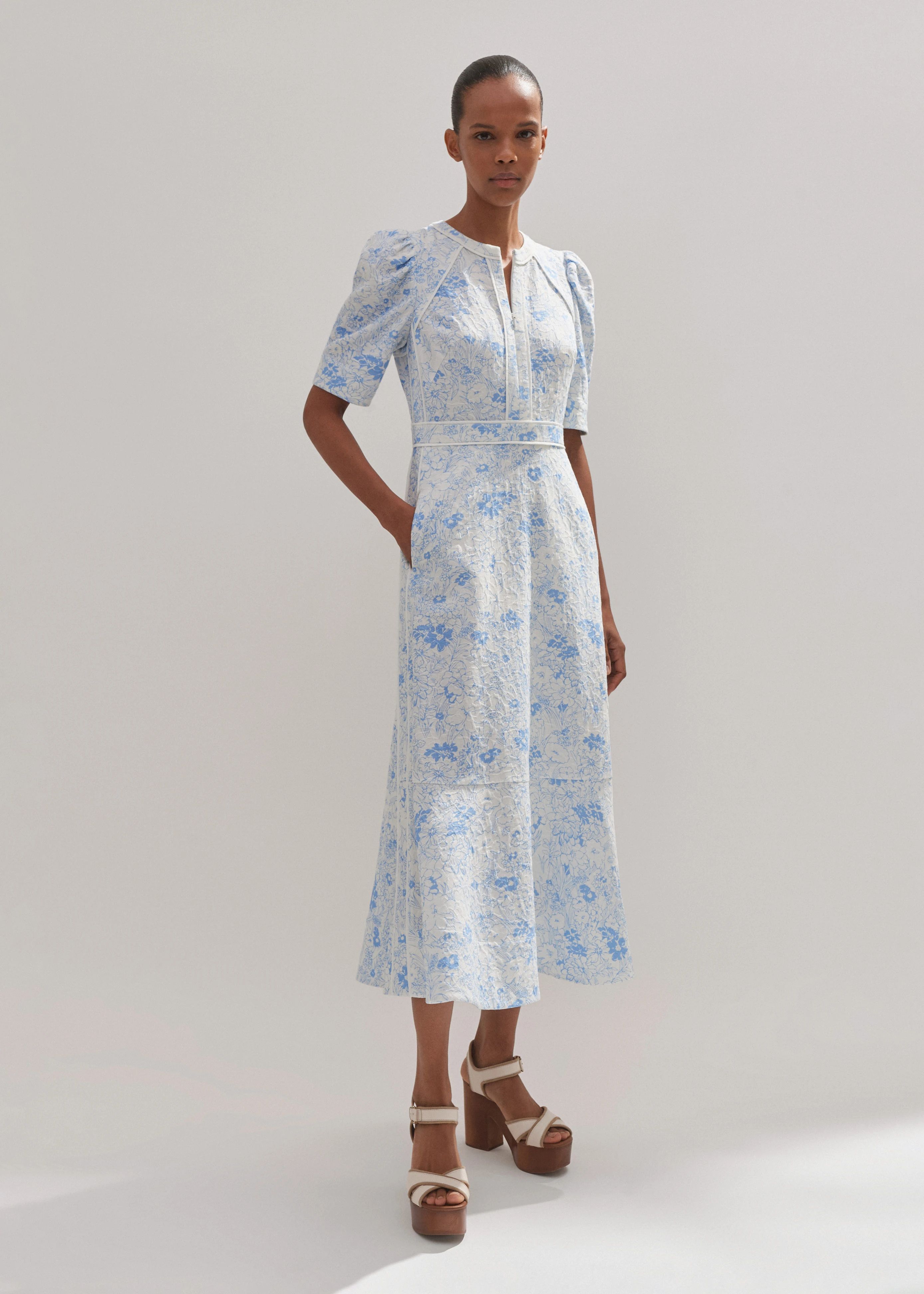 Cotton English Garden Print Maxi Dress | ME+EM US