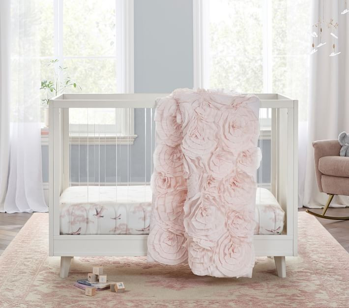 Monique Lhuillier Rosette Baby Bedding | Pottery Barn Kids