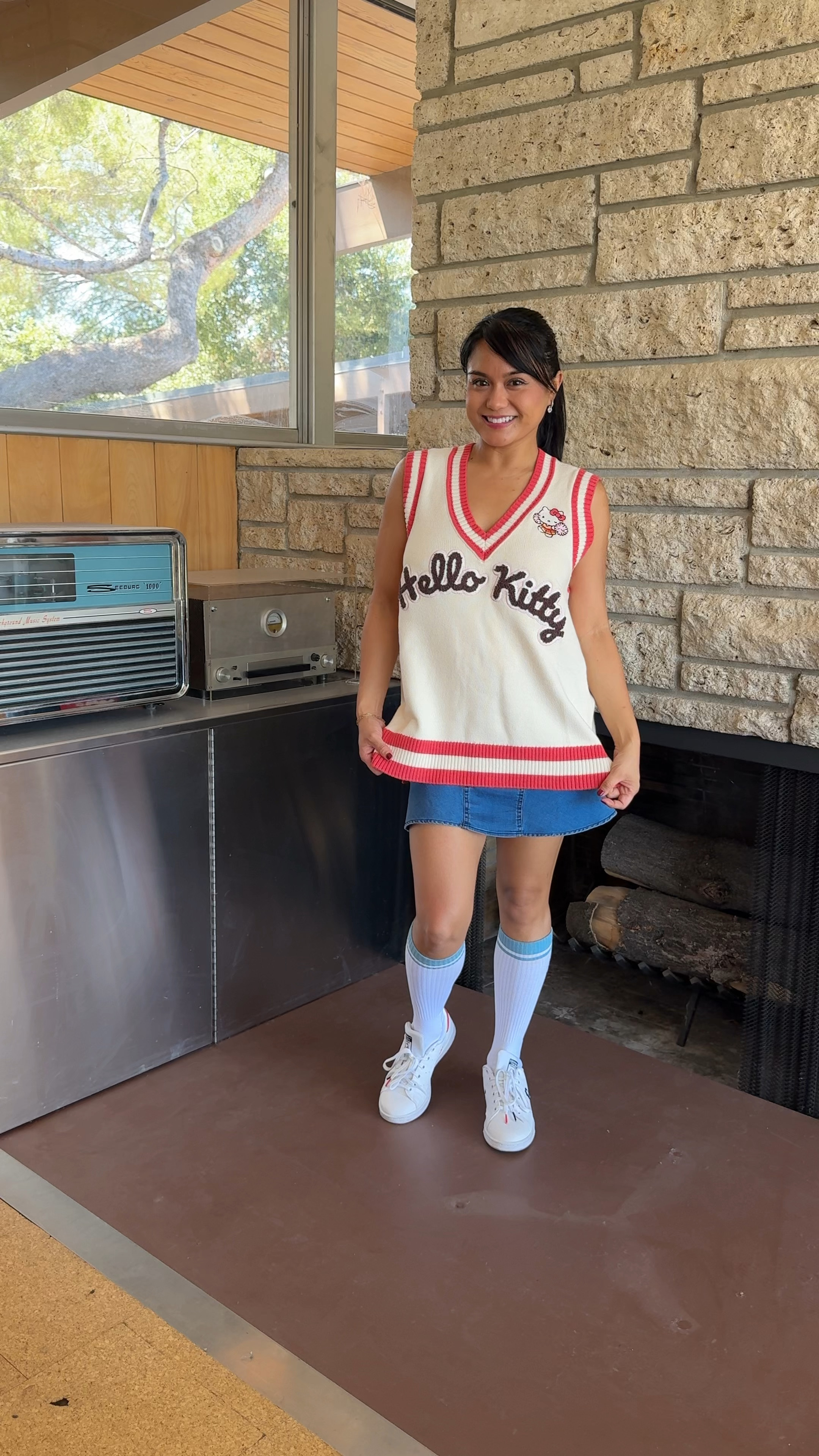 Cheer on your peers Sanrio style! 📣❤️ This Boxlunch sporty vest is fashioned with embroidered art of Hello Kitty name, while a chenille patch of the iconic cat rests nearby. 🐱 


#LTKActive #LTKStyleTip