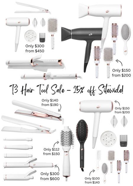 T3 is having a 25% off sitewide sale on ALL of their hair tools and gift sets!

I personally use their hair dryers, brushes, straighter, curling irons AND blow dry brushes!! And their products last for years!! My oldest T3 hair dryer is almost 8 years old!

#LTKstyletip #LTKbeauty #LTKsalealert