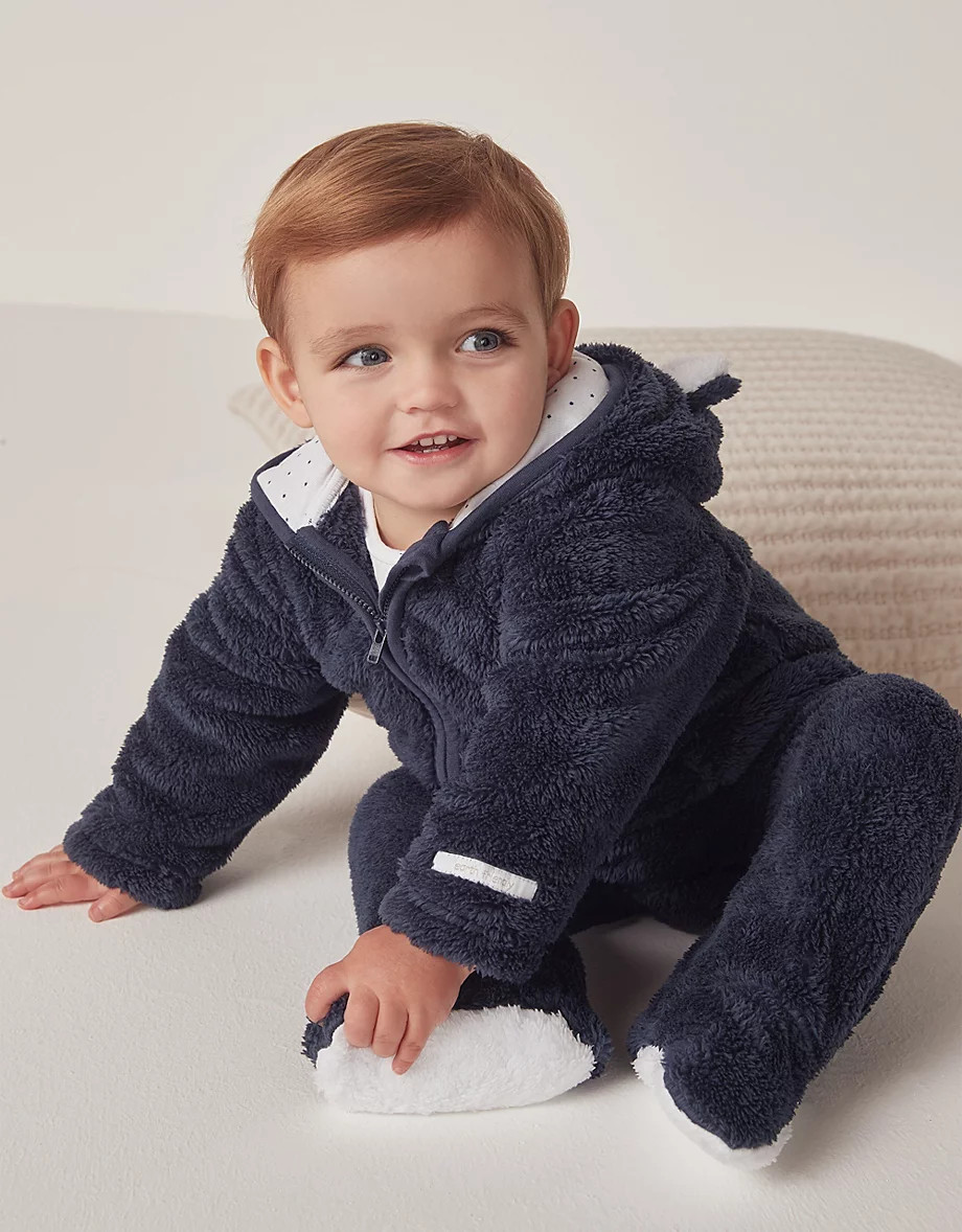 Recycled Fleece Romper (0–24mths) | The White Company UK & ROW
