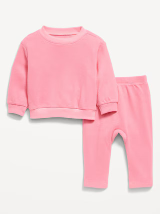 Printed Crew-Neck Sweatshirt and Sweatpants Set for Baby | Old Navy (US)