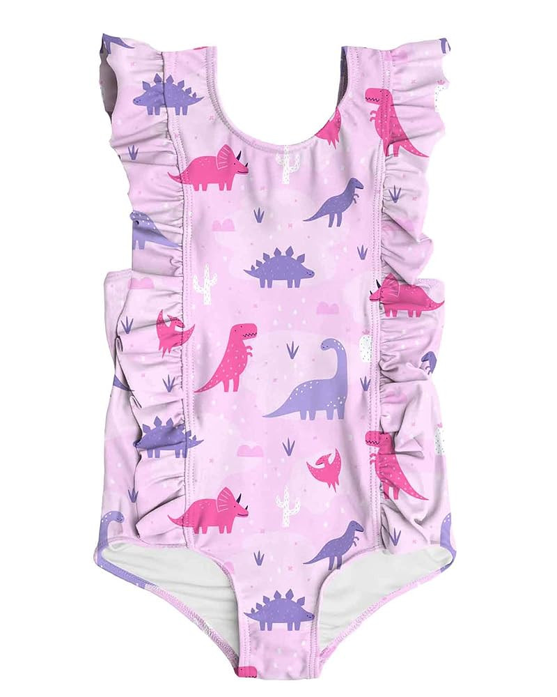 ALISISTER Toddler Little Girls Swimsuit Ruffle Bathing Suit One Piece Swimsuit Summer Swimwear 2-... | Amazon (US)