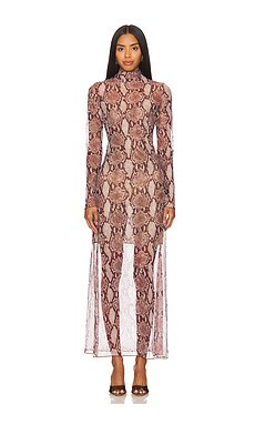 SIMONMILLER Zesty Mesh Dress in Snake Print from Revolve.com | Revolve Clothing (Global)
