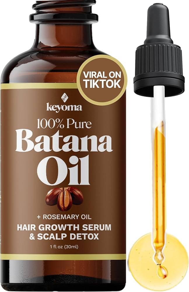 Batana Oil with Rosemary for Hair Growth - Nourish Scalp & Detox for Strong & Healthy Hair, 100% ... | Amazon (US)